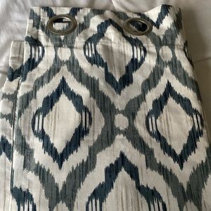 JC Penneys curtains (2) gray and blue